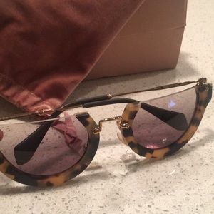 Miu Miu Tortoise Sunglasses